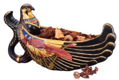 Horus, the Winged Falcon Fine Ceramic Vessel