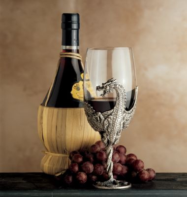  Pewter Three-Headed Dragon Goblet