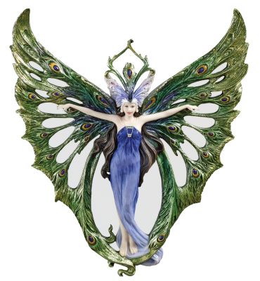 The Winged Peacock Princess Wall Sculpture