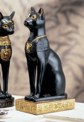 Egyptian Cat Goddess Bastet Statue<br>(Bastet without Earrings)