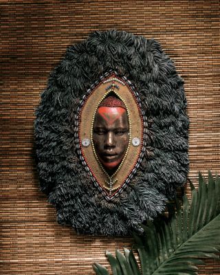 Masai Warrior Wall Sculpture