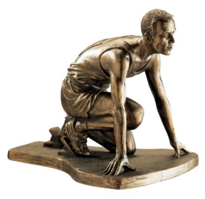 Steady Wins the Race The Goal  Statue