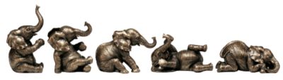 The Five Playful Pachyderms Sculptures