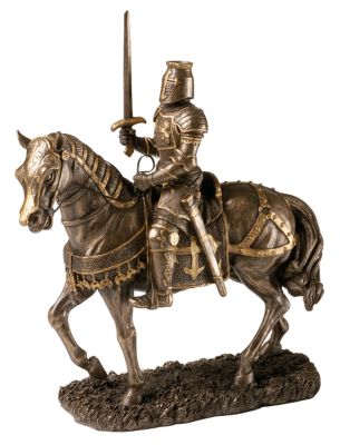 Medieval Mounted Knights: Sword Sculpture