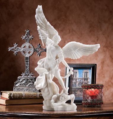 St. Michael the Archangel Bonded Marble Sculpture
