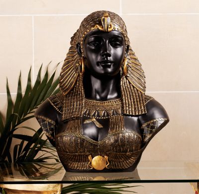 Queen Cleopatra Neoclassical Sculptural Bust