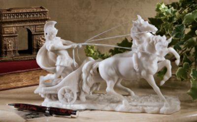 Charge of the Roman Charioteer Sculpture