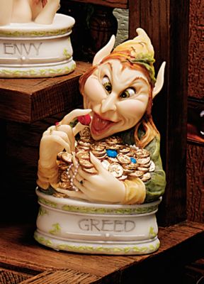 The Seven Sins: Greed Sculpture