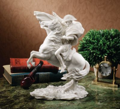 Napoleon Crosses the Alps Bonded Natural Marble Sculpture