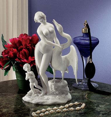 Leda and the Swan Bonded Natural Marble Sculpture