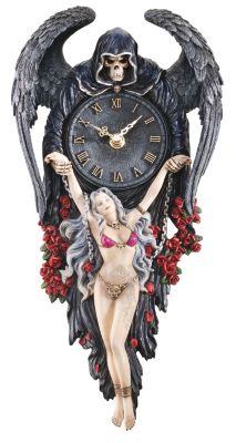 On Borrowed Time Gothic Clock