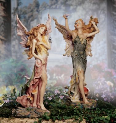 Butterfly Fairies of Evesham Statues<br>(Set Includes: Dawn & Dusk)