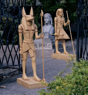 Grand Temple Collection Sculptures<BR>(Set Includes: Giant Anubis & Giant King Tut)