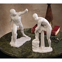 The Classic Greek Sculptures: Le Gladiateur Borghese and Hermes with Sandal Set
