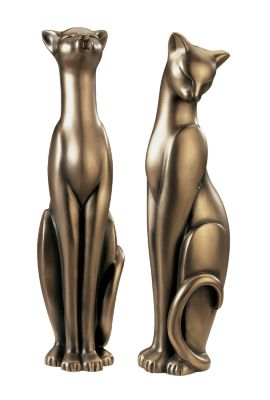 Silk & Satin Feline Sculptures