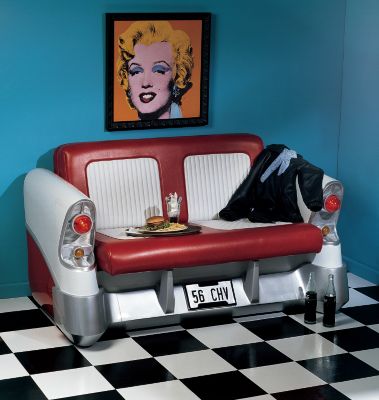 Back Seat Driver Pop Art Sofa