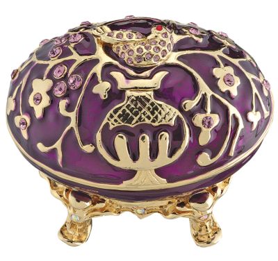 The Imperial Aviary: Dove Faberge-Style Collectible Enameled Egg