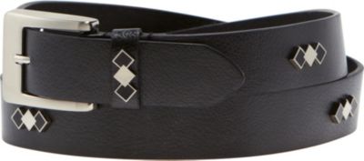 MAGGIE LANE Women's Argyle Concho Metallic Pebble Belt