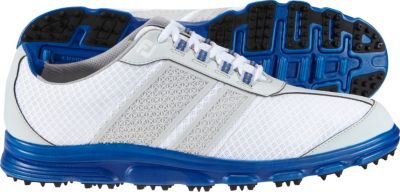 FOOTJOY Men's Closeout SuperLites CT Spikeless Golf Shoes - White/Light Gray/Blue (FJ#58135)