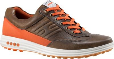 ECCO Men's Street Evo One Spikeless Golf Shoes - Birch/Burnt Orange