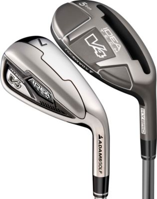ADAMS V4.0 4-PW, GW Iron Set with Graphite Shafts