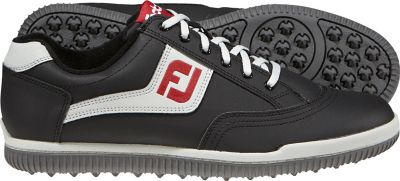 FOOTJOY Men's Closeout GreenJoys Casual Golf Shoes - Black/Grey/Red (FJ#45317)