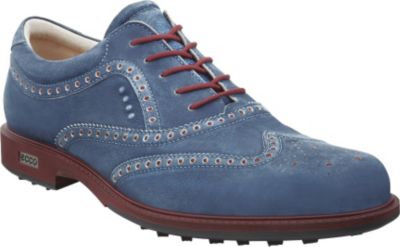 ECCO Men's Tour Hybrid Wingtip Golf Shoes - Marine/Port