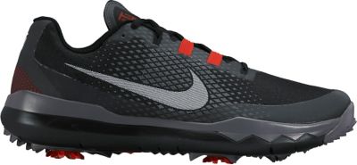 Nike Men's TW15 Golf Shoes - Black/White/Chilling Red/Dark Grey