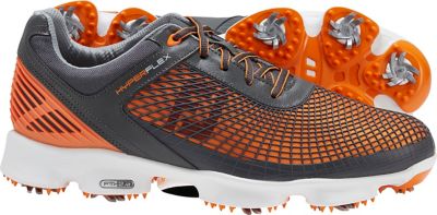 FOOTJOY Men's HyperFlex Golf Shoes - Charcoal/Orange (FJ#51015)