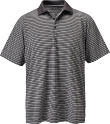SNAKE EYES Men's Dry-18 Pencil Stripe Short Sleeve Polo