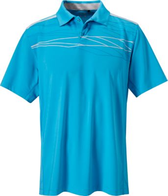 SNAKE EYES Men's Tour Select Assymetical Print Short Sleeve Polo