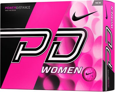 NIKE Women's Power Distance Pink Golf Balls