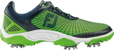 FootJoy Junior's Hyperflex Golf Shoes - Navy/Electric Green (FJ# 45098)