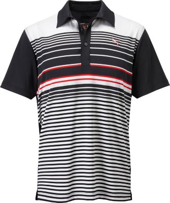 PUMA Men's Yarn Dyed Stripe Short Sleeve Polo