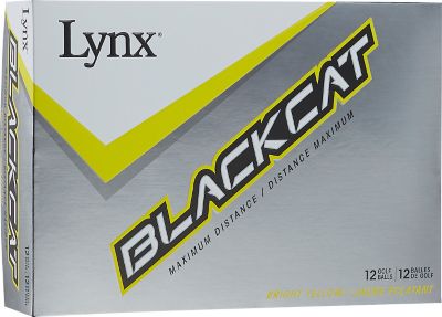 LYNX Black Cat Yellow Golf Balls