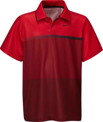 NIKE Boy's TW Mobility Print Short Sleeve Polo