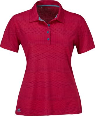 adidas Women's Dot Short Sleeve Polo