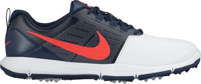 Nike Men's Explorer SL Spikeless Golf Shoes - White/Bright Crimson/Obsidian