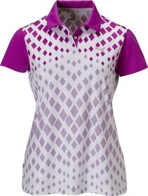 Puma Women's Diamond Graphic Short Sleeve Polo