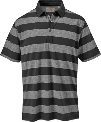 LinkSoul Men's Yarn Dyed Colorblock Short Sleeve Polo