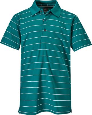 GREG NORMAN Boy's Pro-Teck Stripe Short Sleeve Polo