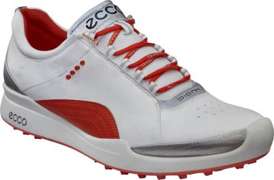 ECCO Women's Biom Hybrid Spikless Golf Shoes - White/Fire (#10052358247)