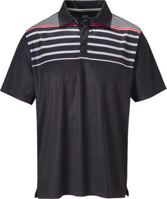 SNAKE EYES Men's Chest Stripe Short Sleeve Polo