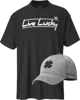 BLACK CLOVER Men's Lucky T-Shirt and Hat Bundle