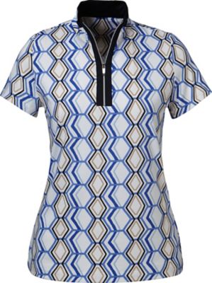 TAIL Women's Ayanna Zip Short Sleeve Mock