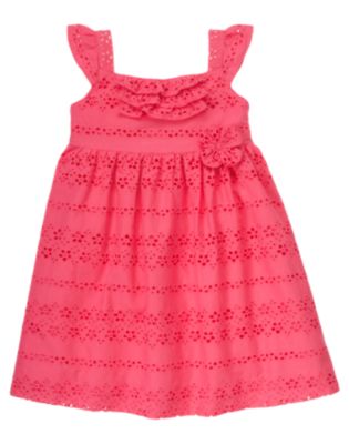 Eyelet Floral Dress