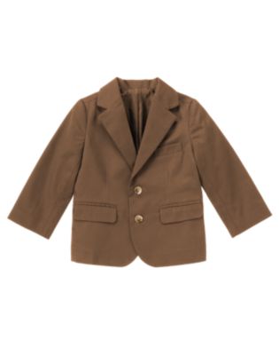 Brown Twill Blazer