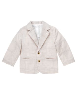 Seersucker Patchwork Blazer