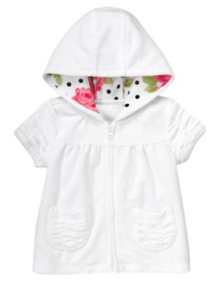 Ruched Terry Hoodie