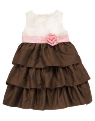 Tiered Neapolitan Silk Dress
